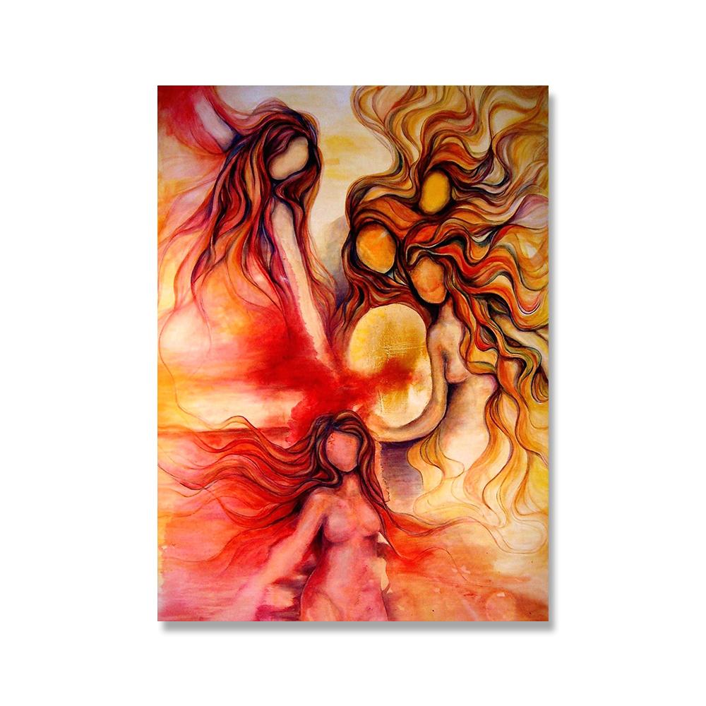 

Абстрактная Богиня Искусство Холст Картина Божественное Женское Расширение Возможностей Постер И Принт Настенное Искусство Картина Для Гостиной Домашнее Украшение 21x30cm No Framed