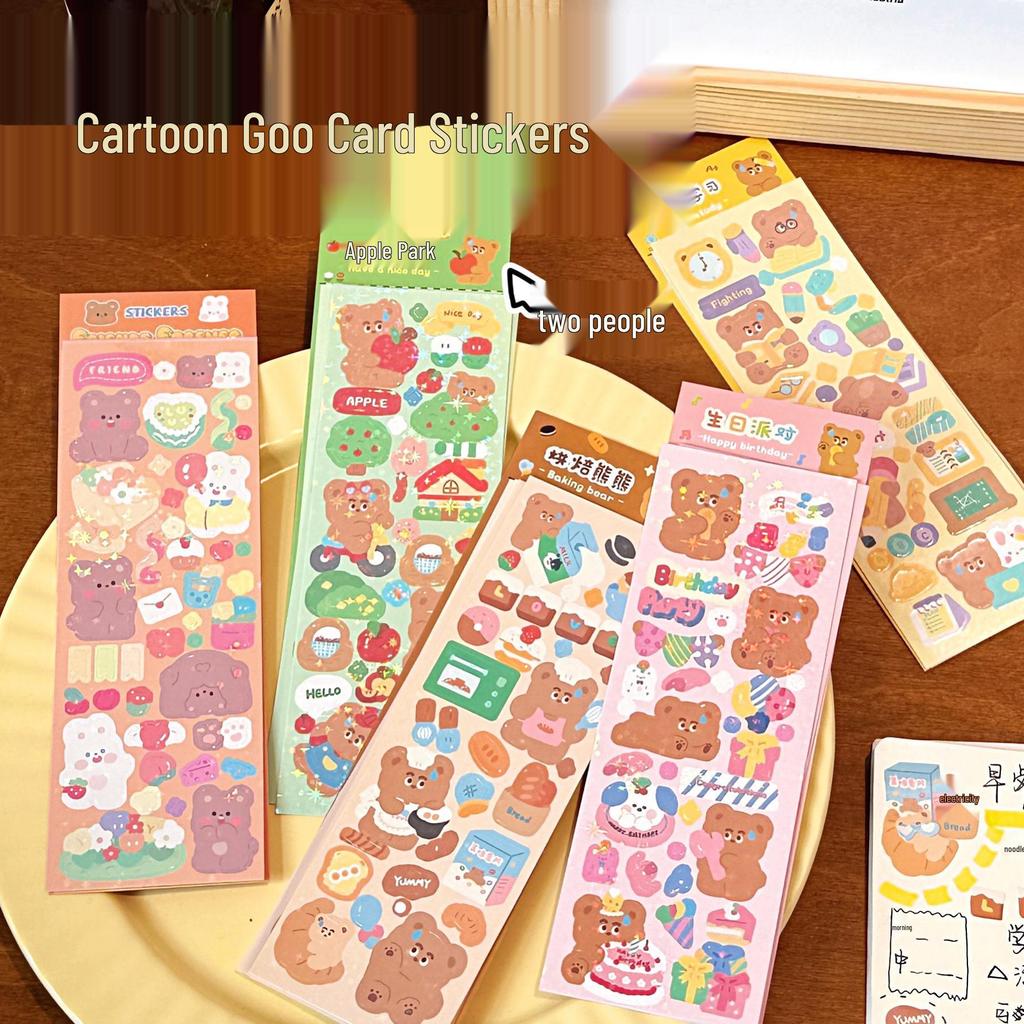 Tengyi Cute Cartoon Bear Stickers for DIY & Decorations