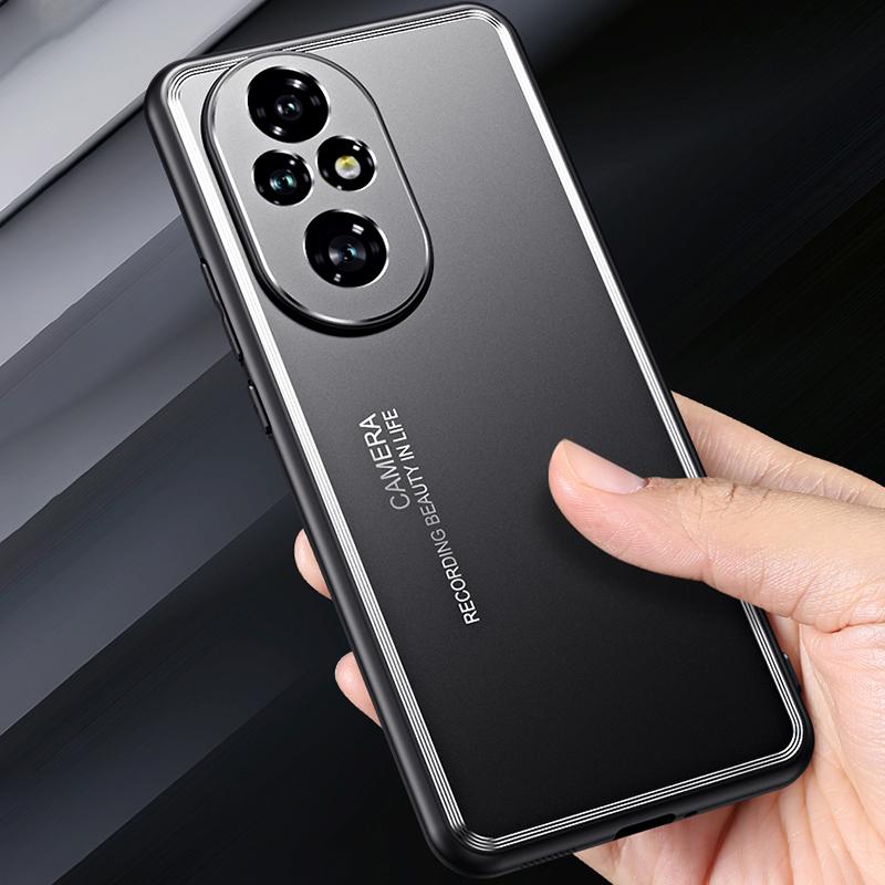For Honor 200 5G Case TPU+Aluminium Alloy Anti-scratch Phone Cover