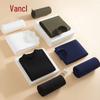 VANCL Men's Autumn/Winter Double-Sided Fleece Mock Neck Base Layer T-Shirt