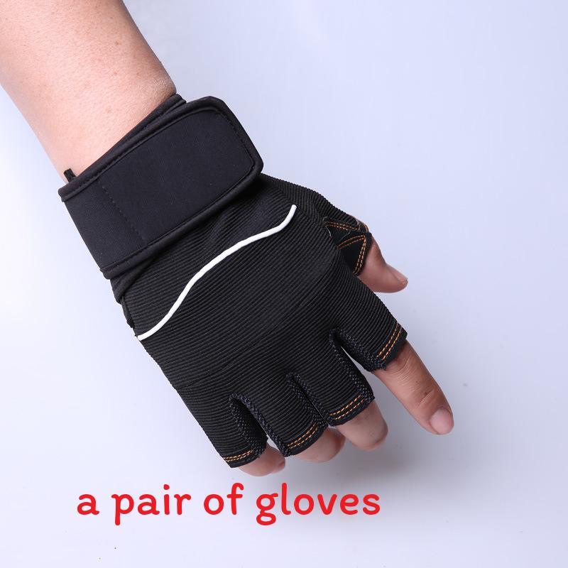 Cycling Half Finger Gloves With Warmth And Nonslip Grip For Outdoor Fitness
