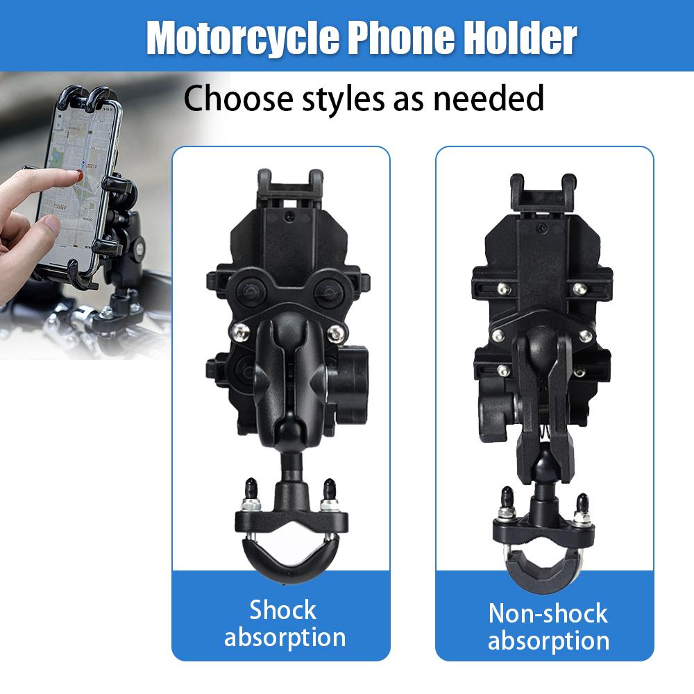 Motorrad Handyhalterung Stoßdämpfung Antivibration Handyhalterung Fahrradfahren Stoßfeste Klemme Navigationsständer
