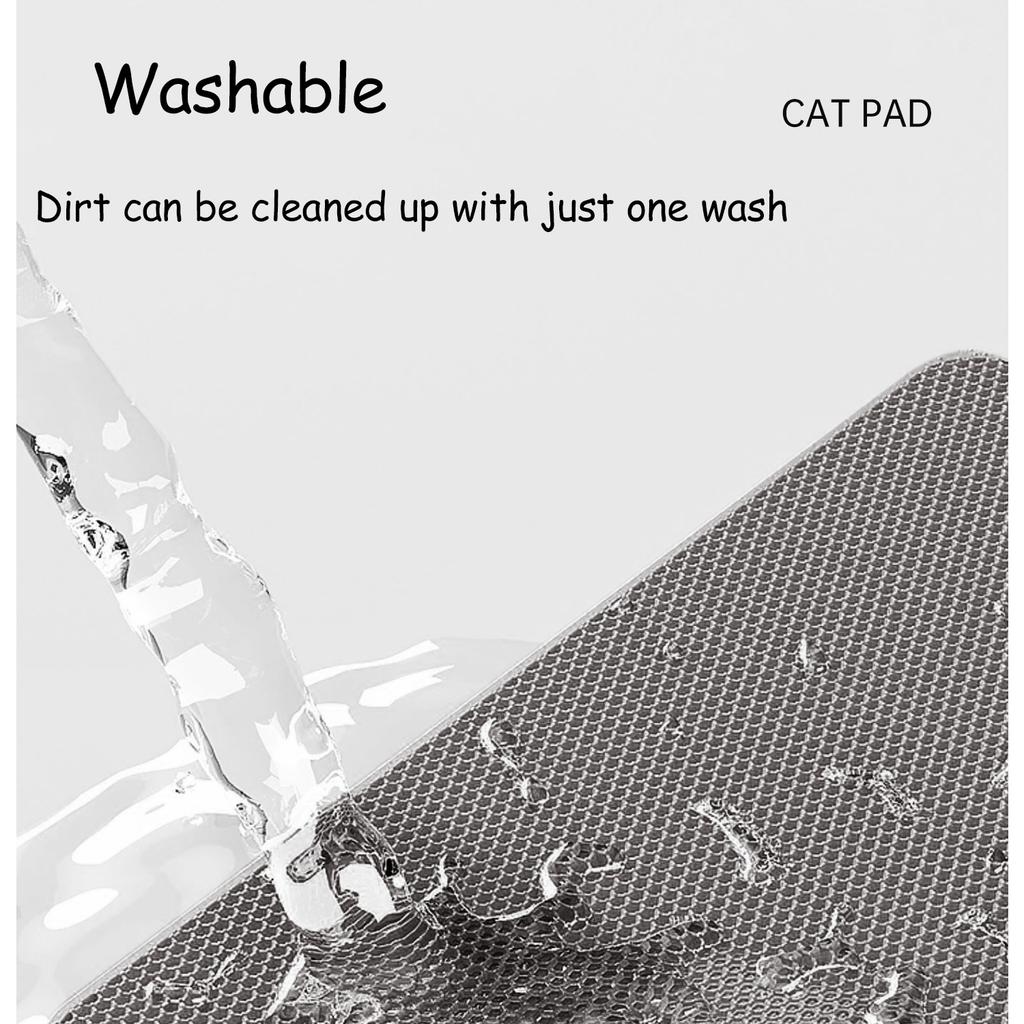 90CMX60CM Cat Litter Mat Waterproof Double Layer Pet Litter Box Mat Pet Toilet Cat Mat Nonslip Sand Cat Washable Mat Pet Clean