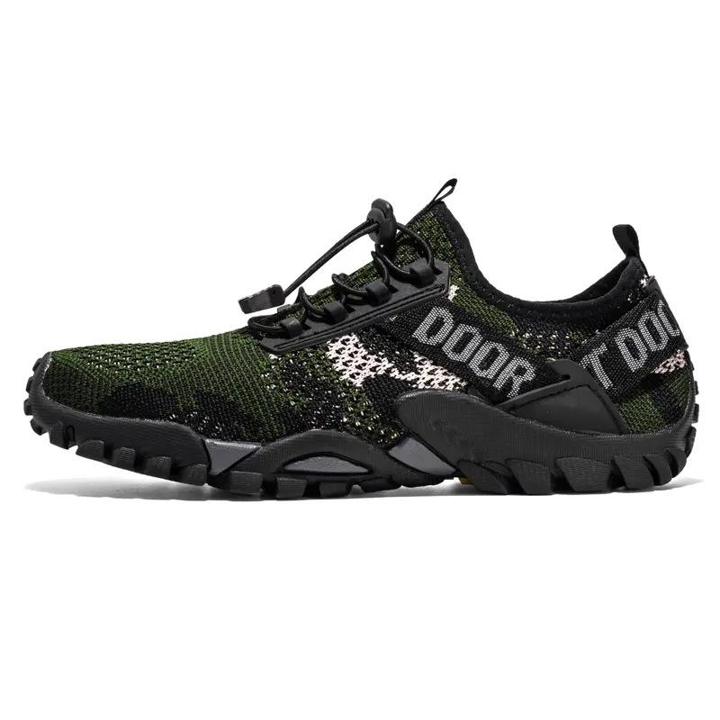 Cross-border men's shoes 2025 new breathable quick-drying wading shoes camouflage mesh mountaineering shoes outdoor creek shoes