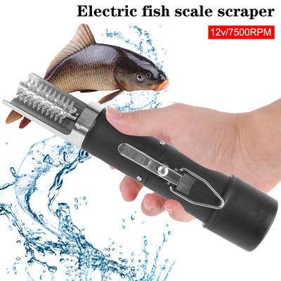 125W Fishing Clean Easy Fish Stripper Remover Cleaner Tool Electric Fish Scale Scraper Charging Adapter Waterproof Seafood Knif