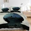 3pcs Harry Potter Bedding Set, Soft Polyester Duvet Cover and Pillowcases Machine Washable Seasons all suitable 52