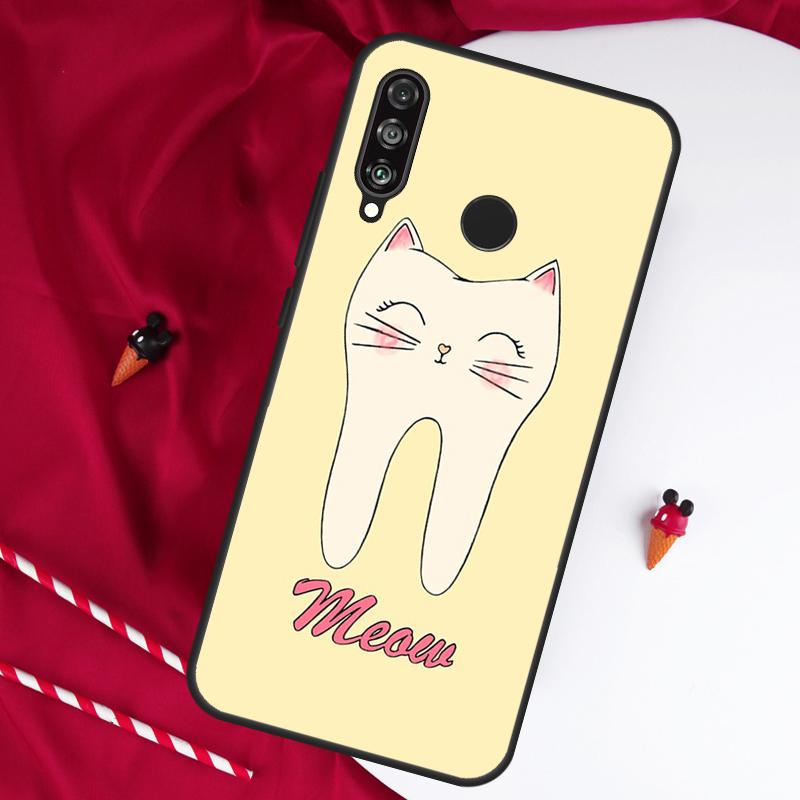 Dentist Tooth Pattern For Huawei Nova Y61 Y91 Y73 Y72 Y90 Y70 Y60 12s 12i 11i 8i 9 10 SE P60 P30 Pro P40 Lite Case