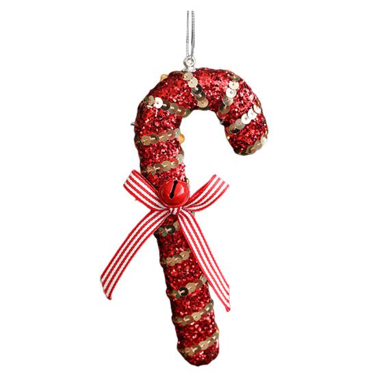 Christmas Candy Ornament Foam Peppermint Candy Cane Christmas Decoration DIY Tree Hanging Pendant for Holiday Decor