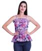 Moomaya Casual Shoulder Strap Flared Hem Cotton Slub Printed Women Summer
