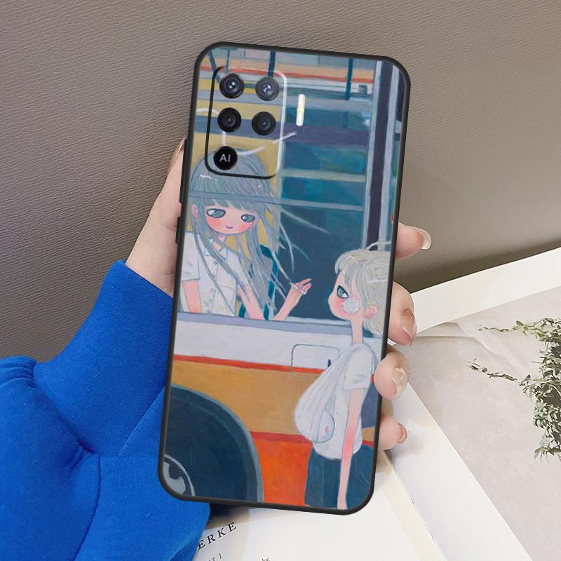 Aya Takano Case For Oppo A94 A74 A54 A80 A60 A40 A18 A38 A58 A78 A98 A96 A76 A16 A15 A17 A57 A77 A5 Pro