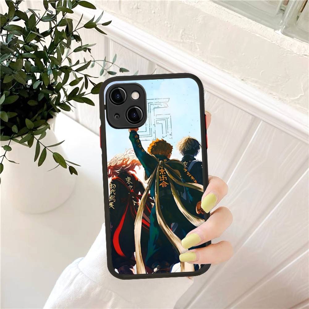

Cool T-Tokyo Revengers Anime Phone Case for iPhone 14 11 12 13 Mini Pro Max 8 7 Plus X XR XS MAX Translucent Matte Cover iphone 11pro