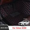 Car Floor Mats For Volvo XC90      2018 2017 2016 2015 7 Seater Waterproof Carpets Accessories Automobiles