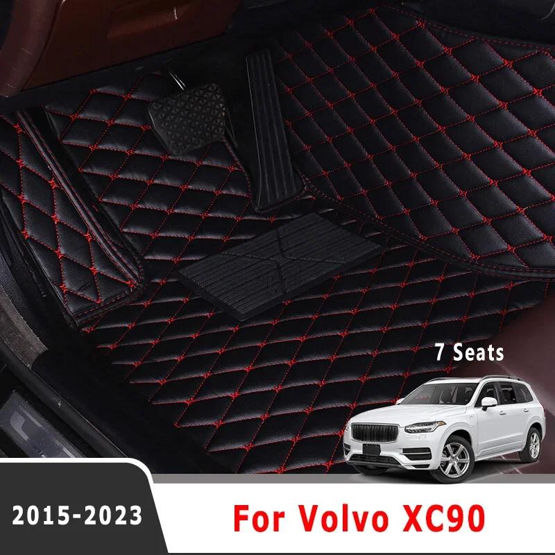 Car Floor Mats For Volvo XC90      2018 2017 2016 2015 7 Seater Waterproof Carpets Accessories Automobiles