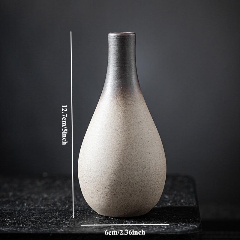 Ceramic Small Vases, Ceramic Flower Utensils, Tea Table Vases, Coarse Pottery, Zen Inspired Home Decorations