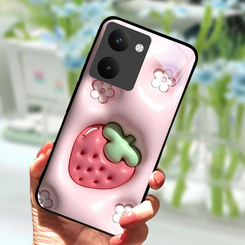 Para Capa Realme P3 Ultra 5G Capa à Prova de Choque Concha Traseira de Vidro Temperado Para-choque Para Capa de Telefone Realme P3ultra 5G RMX5030 Coque