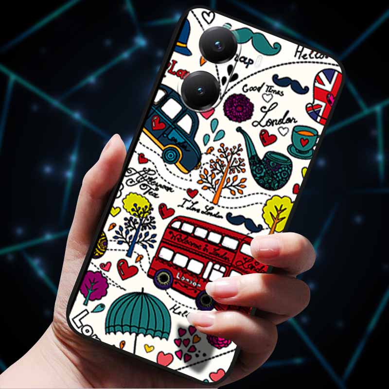 For Xiaomi Poco X7 Pro Case X7Pro 5G Soft Silicone Bumper 3D Flowers Emboss Phone Cases for Poco X 7 Pro 2025 Back Covers Shells