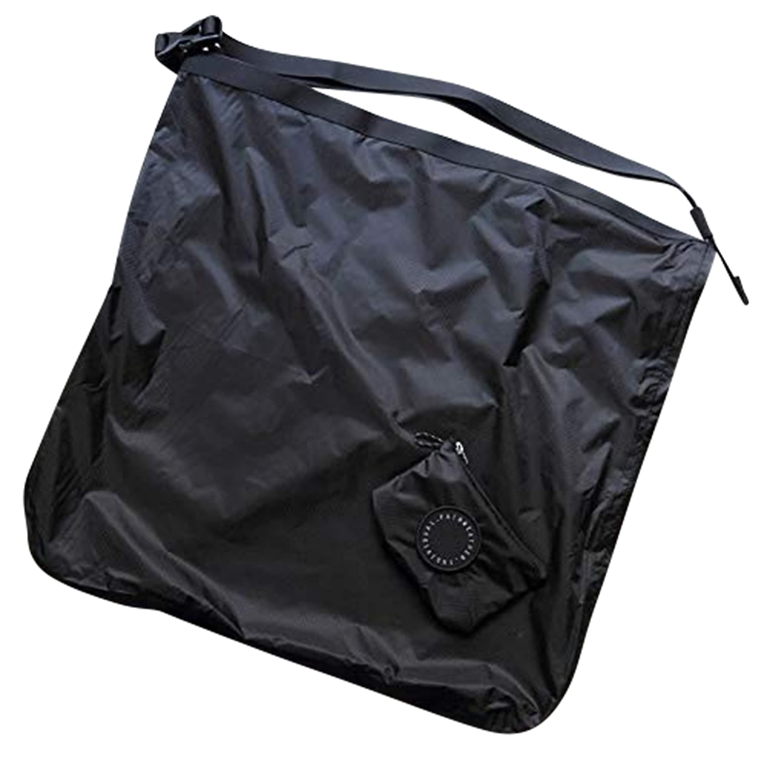 

Компактная сумка-сакош из сверхпрочного легкого материала, складная наплечная сумка для велосипеда (черный) чёрный