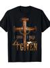 Men'S Christian "1 Cross 3 Nails 4 Giving" Pattern T-Shirt