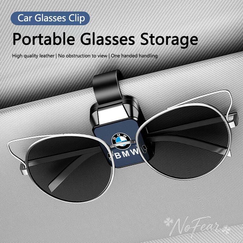 Car Visor Glasses Storage Clip Sunglasses Holder For BMW M E34 E36 E60 E90 E91 E46 E39 E70 F10 F20 F30 X5 X6 X1 Car stickers