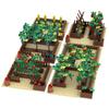 Gemüsegarten, Kürbis, Traube, Kleine Granulare Farm Obstgarten Bausteinmontageszene Blumenbeet Mikrolandschaft