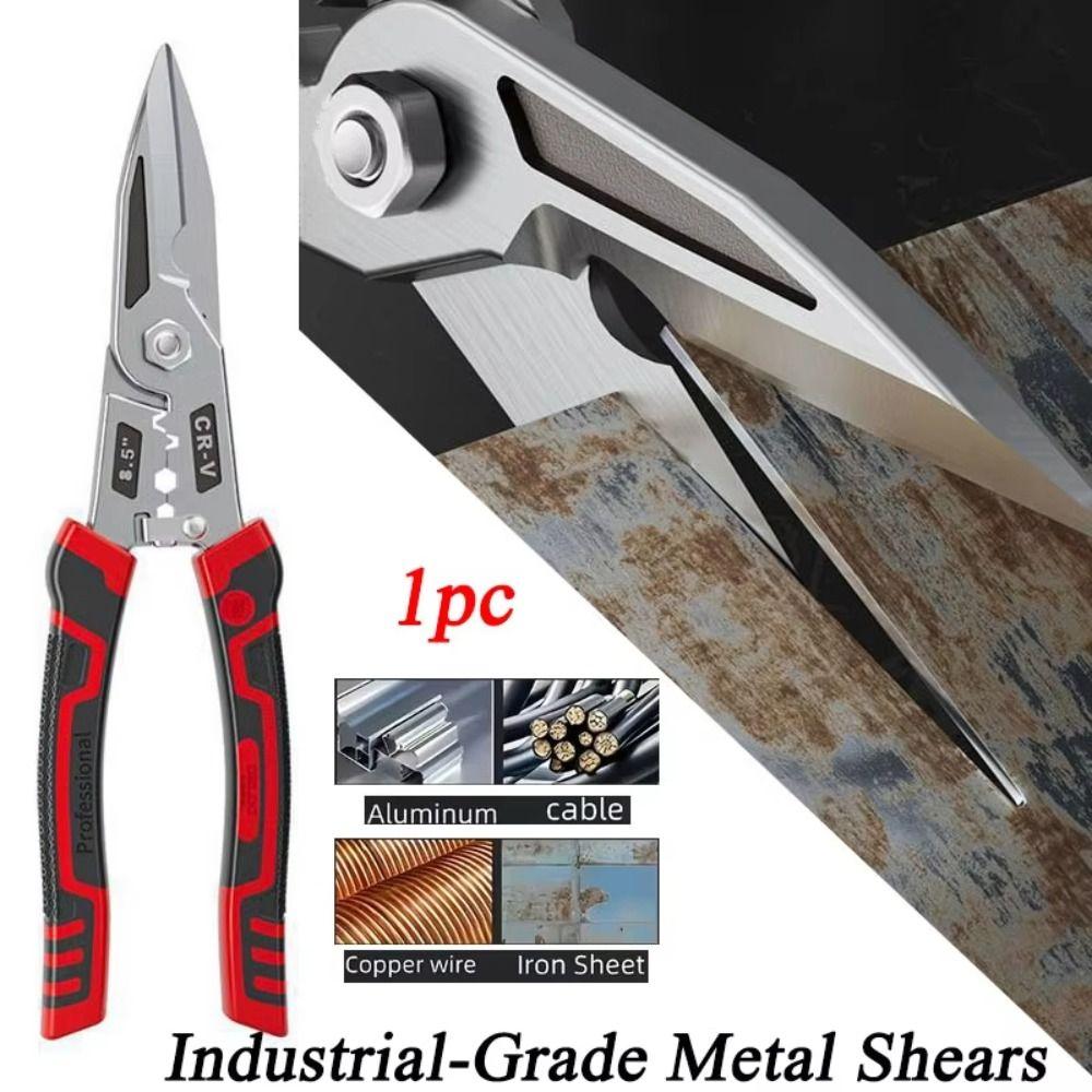Heavy Duty Iron Shears  for Cable Iron Wire Cutting Stripping Crimping Hand Tool