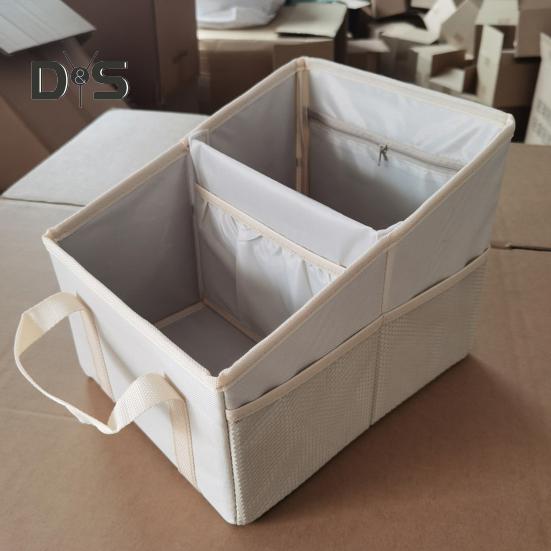 Faltbarer Autositz-Organizer, Aufbewahrungsbehälter mit mehreren Taschen, Kofferraum-Organizer mit verstellbaren Gurten für Parks, Strände, Picknicks