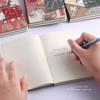 Mu Ran Hardcover Notebook: Hand-painted Bobcat & Cat Scenery Illustrations