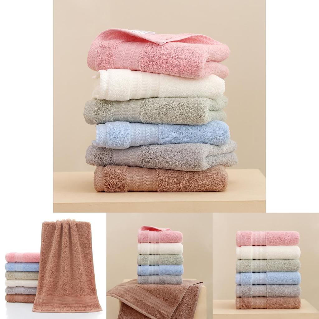 Luxurious Thick Cotton Towel For Babies Highly Absorbent Pure Cotton Long Staple Fabric In Various Colors