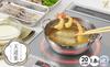 Yoshikawa Stainless Steel Tempura Made in Gift Wrapping SJ3391 Pot, 20cm, 2.9L Capacity, Tendoraku, Japan, Available,