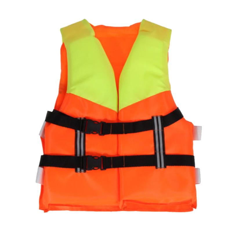 

Kids Orange Foam Lifejacket Vest for Flood Water Swimming Rowing Skiing Orange