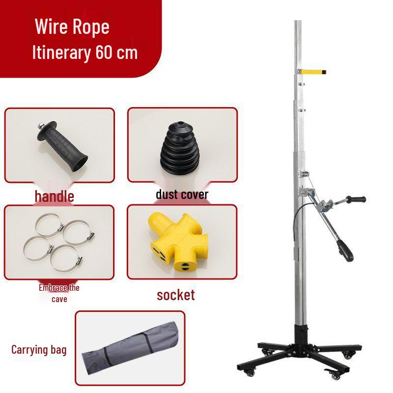 Electric Hammer Ceiling Stand: Telescopic Drilling Frame for Suspended Ceilings