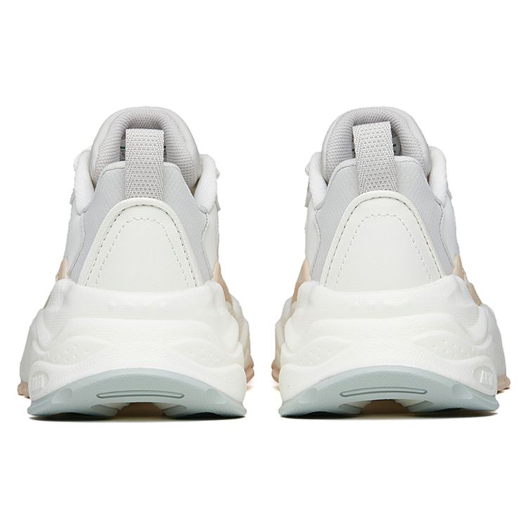 Anta Millennium Shock Absorption Non-Slip Wear-Resistant Low-Top Sports Casual Shoes Women sneakers White Gray Brown 122228890-1