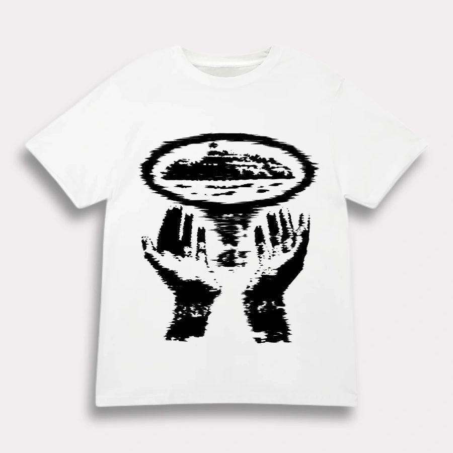 Série Corteiz imprimée street style high street style européen et américain décontracté hip hop tendance hommes et femmes même T-shirt à manches courtes