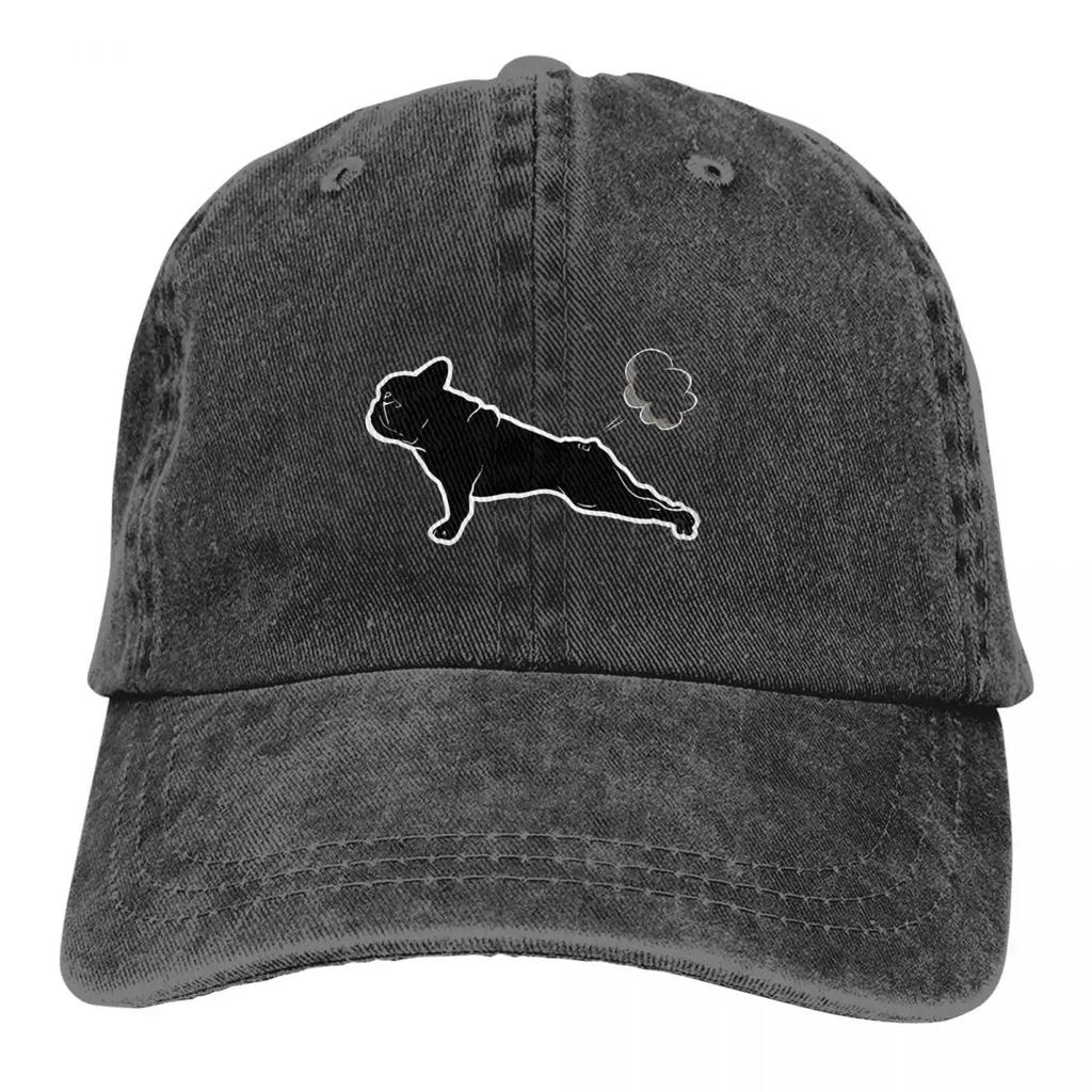 Französische Bulldogge Yoga Pose Baseballkappe Herren Hüte Damen Schirmmütze Schutz Snapback Hundeliebhaber Kappen