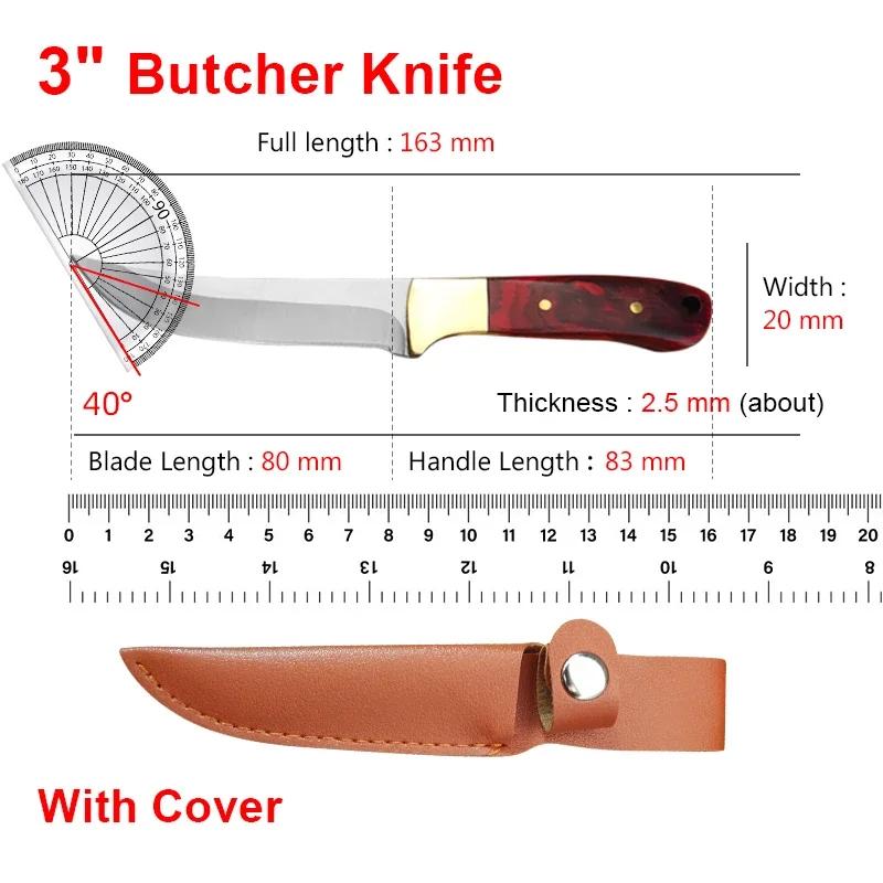 Slicing Meat Fruit Fish Knife Utility Knife Chef Cleaver Meat Chop Vegetable Kitchen Knives Hand Forge Boning Butcher Knife Tool