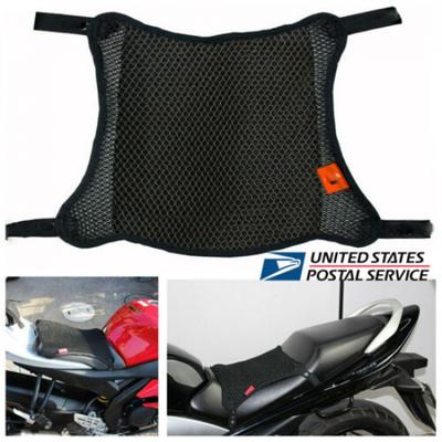 Breathable 3D Mesh Motorcycle 2-Layer Seat Cover Sunscreen Cushion Non-Slip