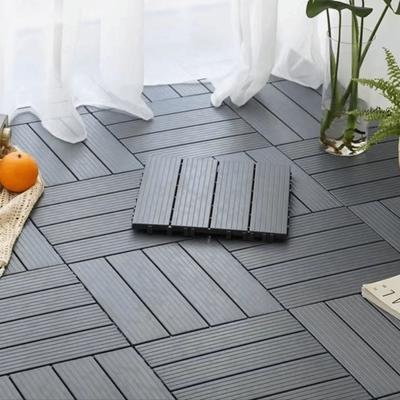 Anti-corrosion Balcony Flooring Waterproof Wear-resistant Plastic Wood Flooring Plastic Wood DIY Splicing Floor Boards