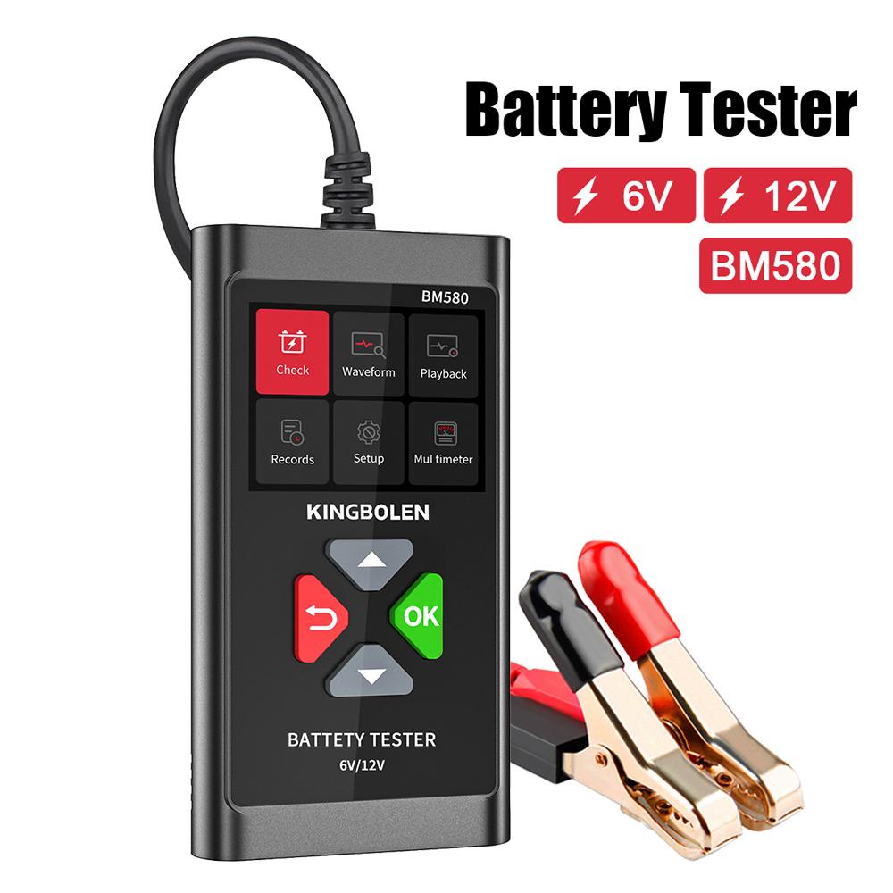 Auto Accessories Charging Cranking Test BM580 CCA Circut Analyzer Car Battery Tester 12V 6V For Wet/GEL/Lead-acid Battery