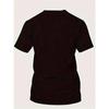 Men's Cross-Printed Cotton T-Shirt - Comfortable Summer Dress for Casual Clothing and Pajamas with