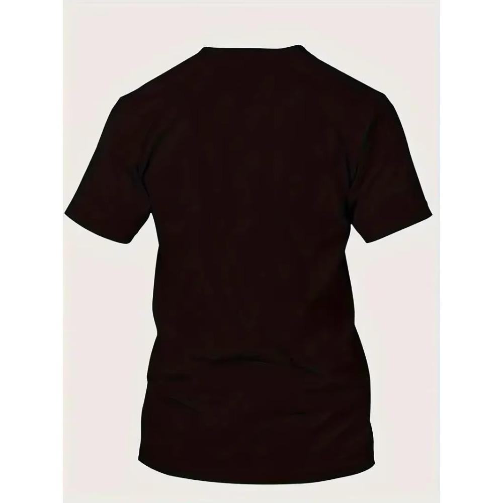 Men's Cross-Printed Cotton T-Shirt - Comfortable Summer Dress for Casual Clothing and Pajamas with