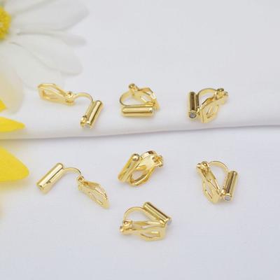 Painless Clip-on Earring Converters Hole-free Stud Earrings Ear Clip Converter No Piercing Platinum Non Pierced Earrings Adapter