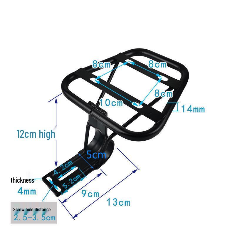 Universal Electric Bicycle Trunk Rack with Backrest and Storage Box