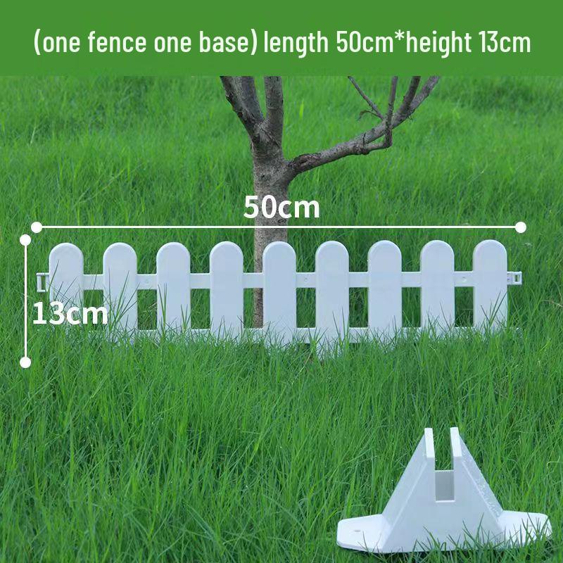 White PVC Fence: Indoor/Outdoor Garden Barrier and Decorative Guardrail