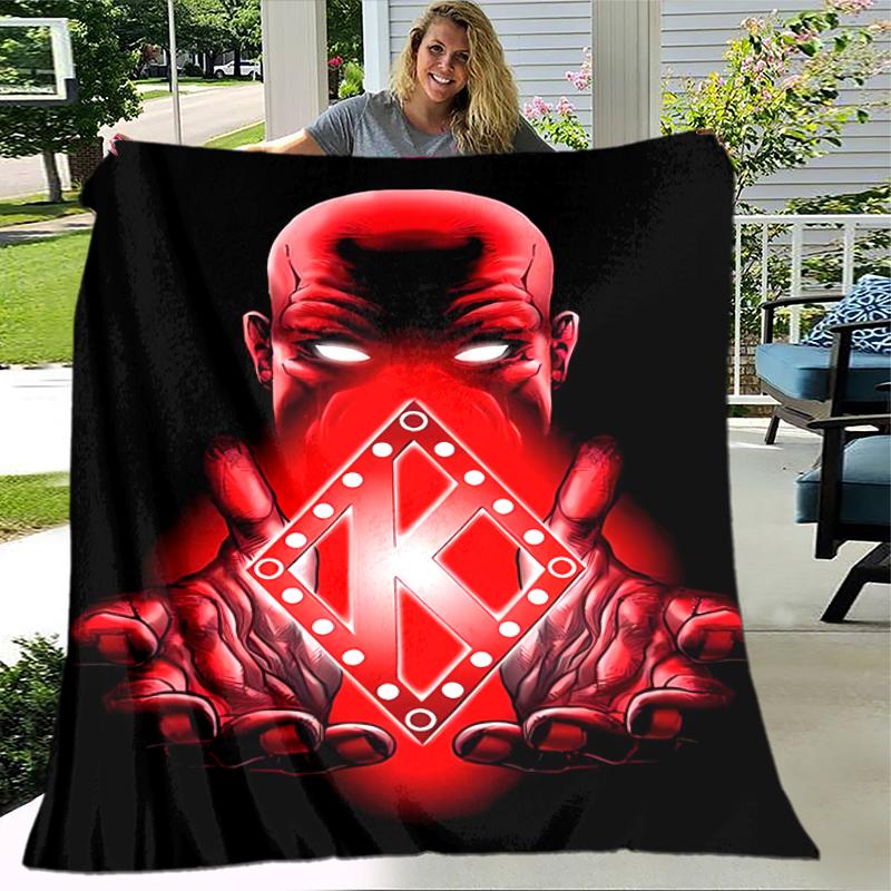 1pc Blanket Kappa Alpha Psi Print Design, Lightweight Blanket for Sofa, Bed- Soft &Warm, Gift for All Seasons like Christmas, Halloween