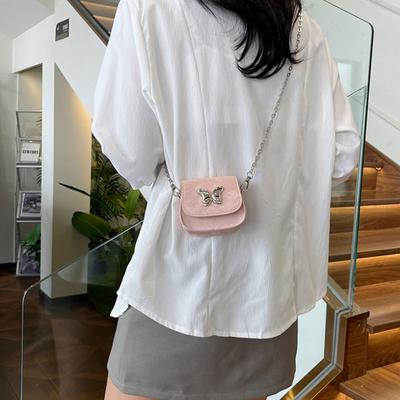 Butterfly Mini Chain Bag Crossbody Mini Small Bag Female 2024  Shoulder Lipstick Chain Bag