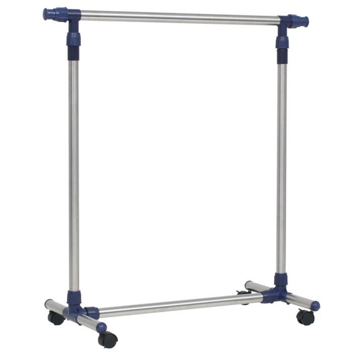 Porte-vêtements - vidaXL - Réglable - Acier inoxydable - 165x44x150 cm - Argenté