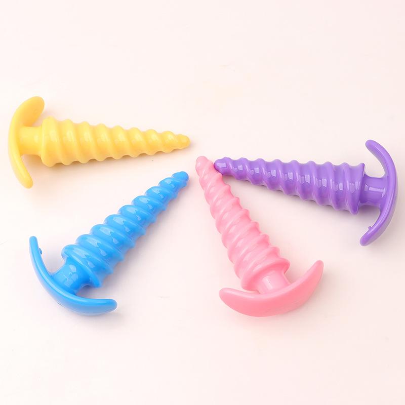 Anal Plug Butt Erotic Screw Thread Anus Plug Adult Sex Toys Woman Men Anal Dilator