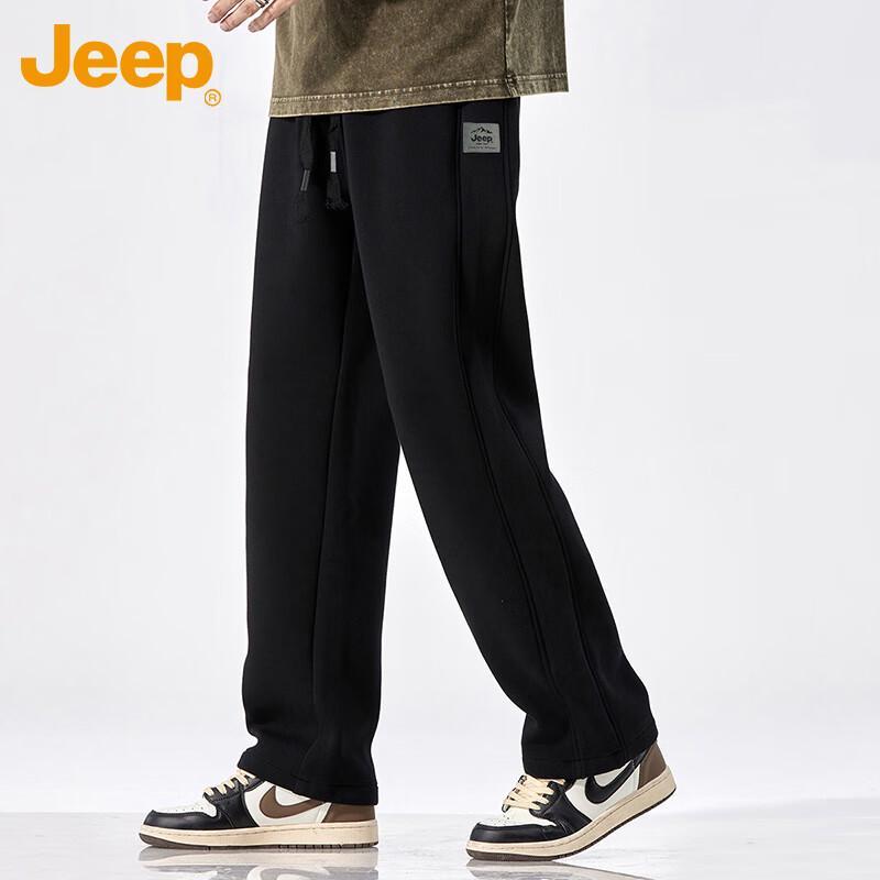 Jeep Men's Autumn/Winter Loose Straight-Leg Casual Sweatpants