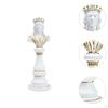 Chess Pieces Statue Resin Figurine Elegant Ideal Gift Unique Tabletop Ornament