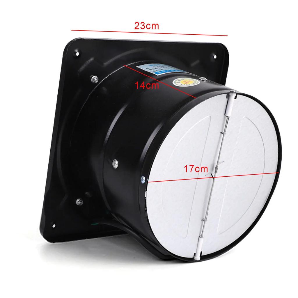 7" Metal Axial Exhaust Fan 50W 2800RPM 110V AC for Kitchen Restaurant Greenhouse Ventilation